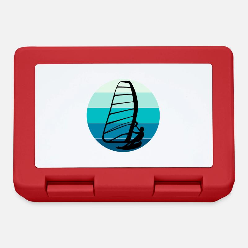 Windsurfen Windsurfen Windsurfer Surfen Wassersport - Brotdose - Rot