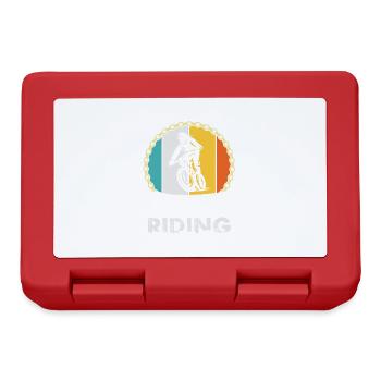 I Play To Go Riding Funny Cycling - Lunchbox - red - Front