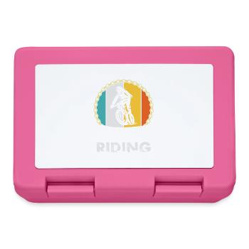 I Play To Go Riding Funny Cycling - Lunchbox - pink - Front