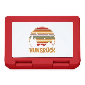 Hunsrück Rheinland Pfalz Pfälzer Geschenk - Brotdose - Rot - Vorne