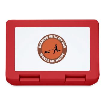 Canicross Trail Running Dog Sport Outdoor Hobby - Lunchbox - red - Front