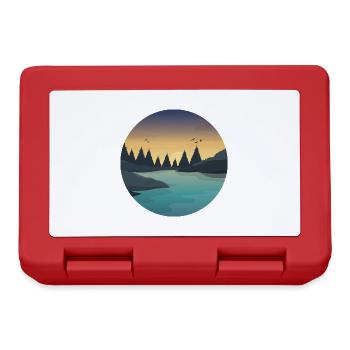 hiking nature mountain gift - Lunchbox - red - Front