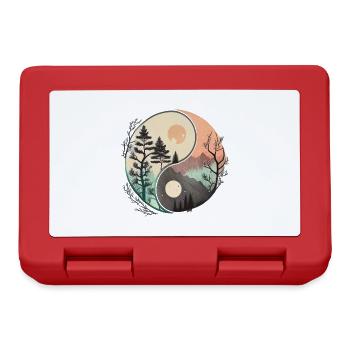 Ying Yang - Mountains / Beach - Lunchbox - red - Front