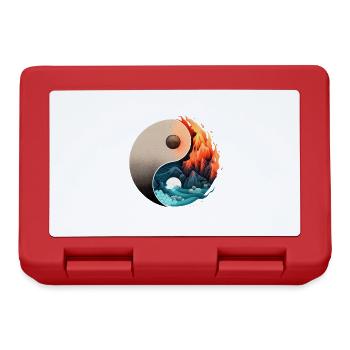 Ying Yang - Water vs Stone in fire - Brotdose - Rot - Vorne