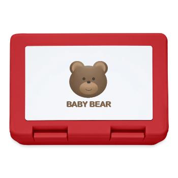 Baby Bear - Lunchbox - red - Front
