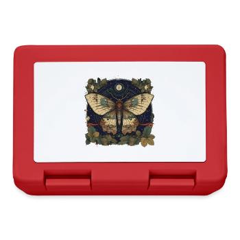 Mystical moth with magical herbarium - Lunchbox - red - Front