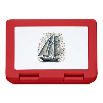 boat - Lunchbox - red - Front