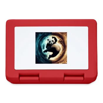 Kung Fu Ying Yang Panda - Lunchbox - red - Front