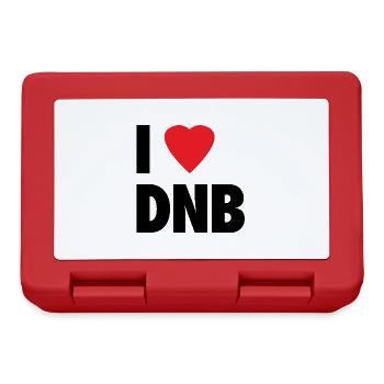 I Love DNB - Lunchbox - red - Front