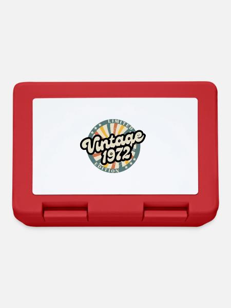 Limited edition vintage 1972 - Boîte à goûter - rouge