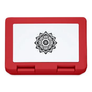 Yogi, Prana Mandala en noir - Boîte à goûter - rouge - Devant