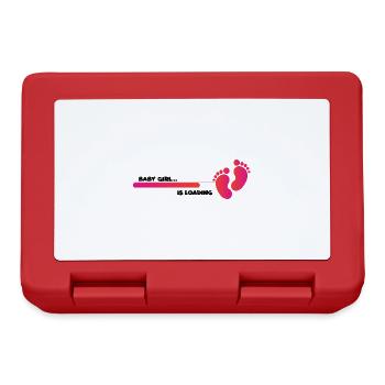 Baby loading. Pregnancy Announcement Gift Girl - Lunchbox - red - Front