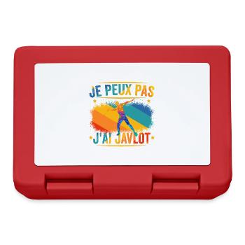 J'peux pas j'ai Javelot / lancer de javelot - Boîte à goûter - rouge - Devant