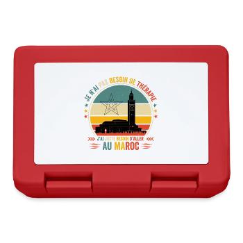J'ai Juste Besoin D'aller Au Maroc - Boîte à goûter - rouge - Devant
