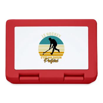 Hockey - Le Hockey C'est Ma Saison Préféré - Boîte à goûter - rouge - Devant