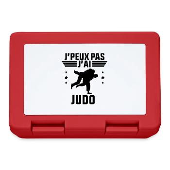 J'Peux Pas J'ai Judo Cadeau Pour Judoka - Boîte à goûter - rouge - Devant