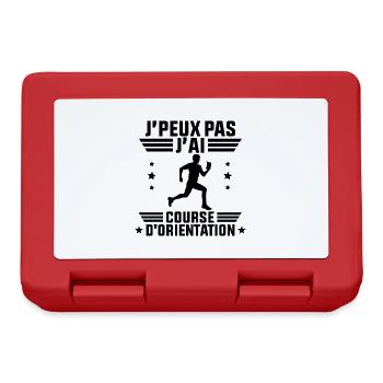 J'Peux Pas J'ai Course D'orientation - Boîte à goûter - rouge - Devant