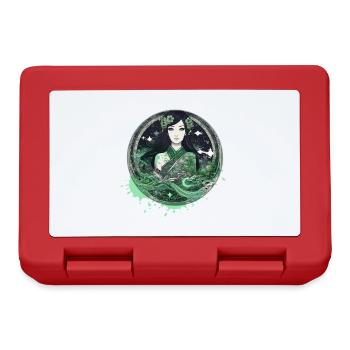 manga,anime, woman, green eyes, gothic - Lunchbox - red - Front