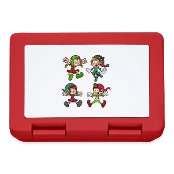 Christmas Elves - Lunchbox - red - Front