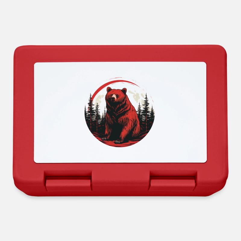 Red bear - Lunchbox - red