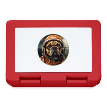 Mops Austronaut - Brotdose - Rot - Vorne