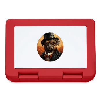 Carlin avec chapeau et costume vintage - Boîte à goûter - rouge - Devant