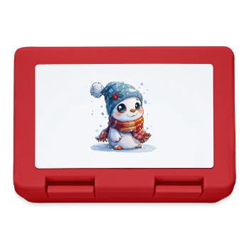 Bonhomme de neige pour les enfants - Boîte à goûter - rouge - Devant