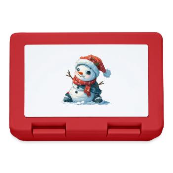 Snowman for children - Lunchbox - red - Front