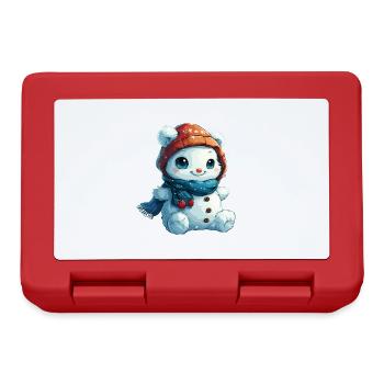 Snowman for children - Lunchbox - red - Front