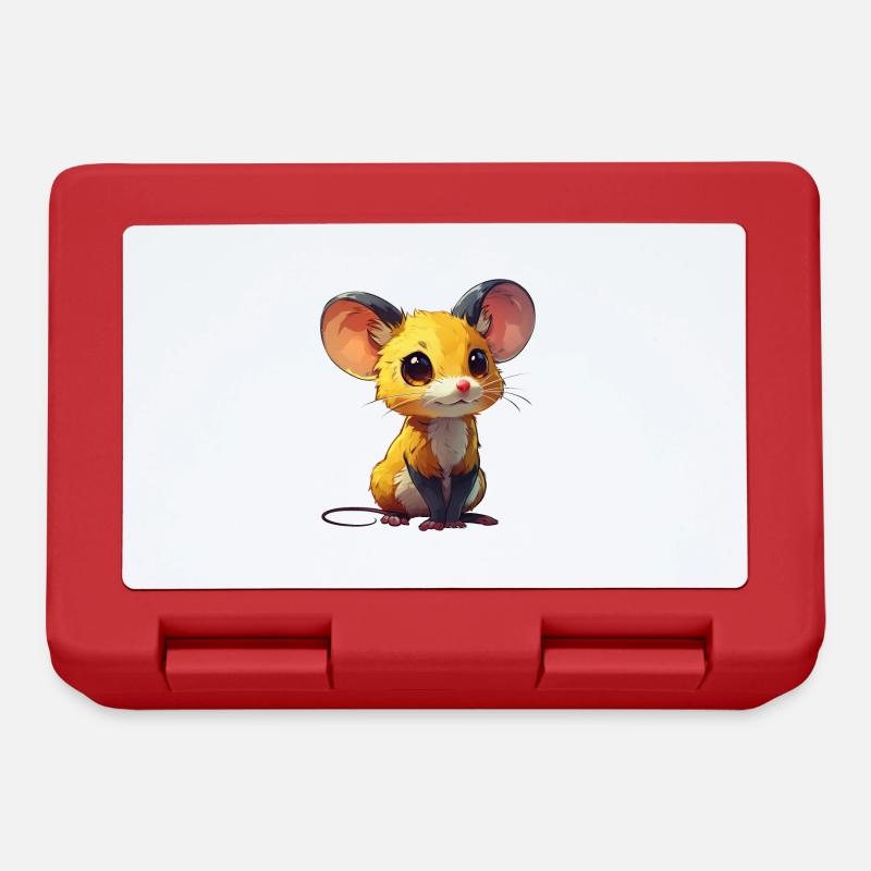 souris mignonne - Boîte à goûter - rouge