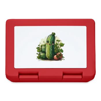 Zucchini comic style - Lunchbox - red - Front