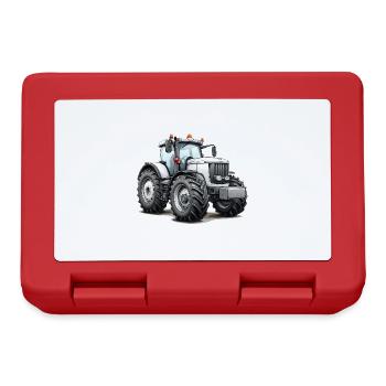 Niedlicher Traktor - Brotdose - Rot - Vorne