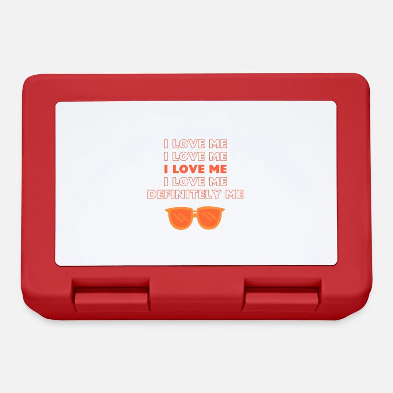 I Love Me - Lunchbox - red