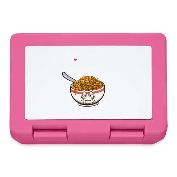 Ich liebe Mac & Cheese Cartoon - Brotdose - Pink - Vorne