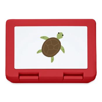 Tortue - Boîte à goûter - rouge - Devant