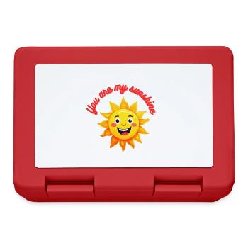 You are my sunshine message gentil et positif 2 - Boîte à goûter - rouge - Devant