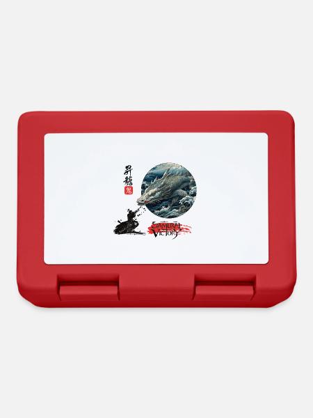 Samurai's Victory: Slaying the Sea Beast - Lunchbox - red