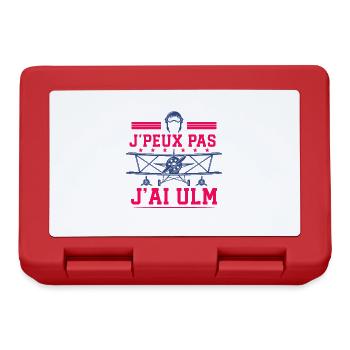 ULM J'peux pas j'ai avion ulm Pilote Voler Drôle - Boîte à goûter - rouge - Devant