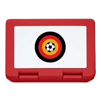 Deutschland Fußball Mannschaft Tor - Brotdose - Rot - Vorne