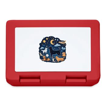 Dogs Under the Stars - Lunchbox - red - Front