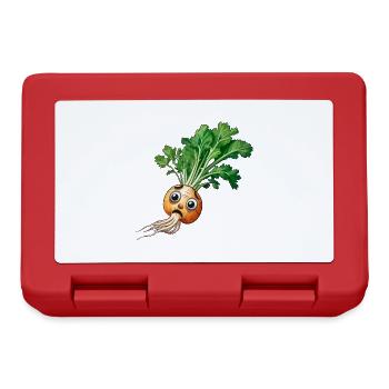 Rübe Rüben Garten Gärtnern Gemüse Hobbygärtner - Brotdose - Rot - Vorne