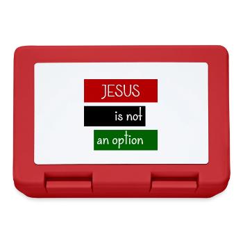 Jesus is not an option - Boîte à goûter - rouge - Devant