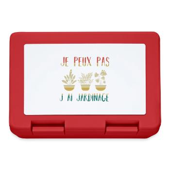 I can't I have Gardening - Lunchbox - red - Front