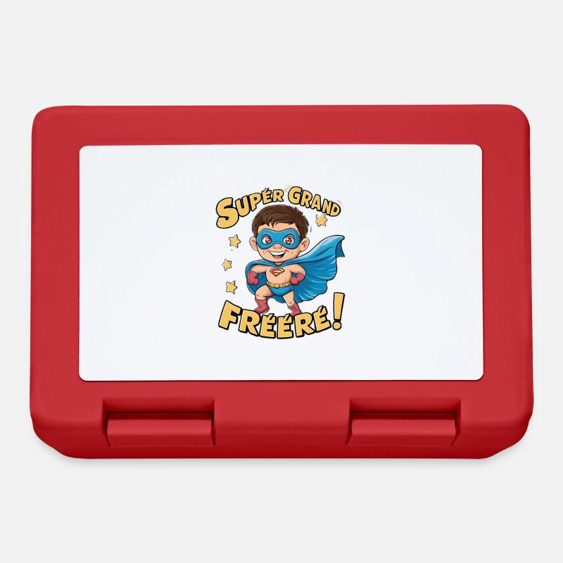 Super grand frere - Boîte à goûter - rouge