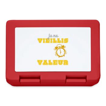 Je ne vieillis pas, je prends de la valeur - Boîte à goûter - rouge - Devant