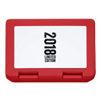 2018 Cadeau Anniversaire 2018 édition limitée 2018 - Boîte à goûter - rouge - Devant