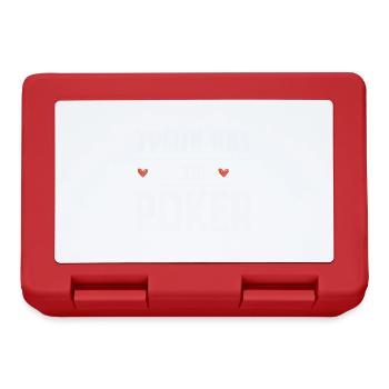 I can't I have poker card game humor - Lunchbox - red - Front