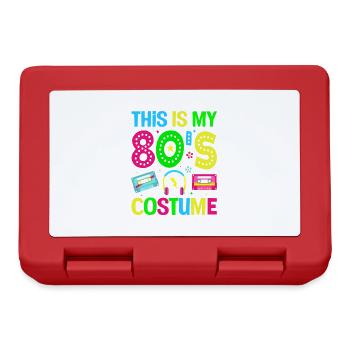 This is my 80s Costume - Retro Party - Lunchbox - red - Front