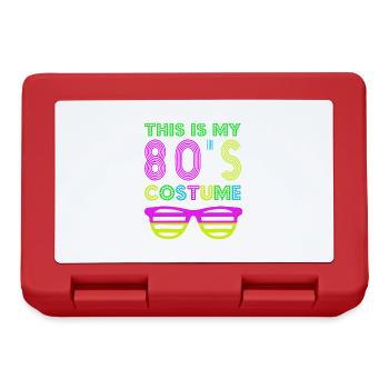 This is my 80s Costume - Retro Party - Lunchbox - red - Front