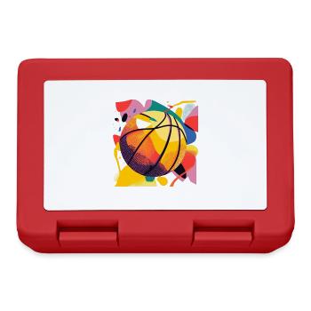 Fun Basketball Tee Shirt - Lunchbox - red - Front